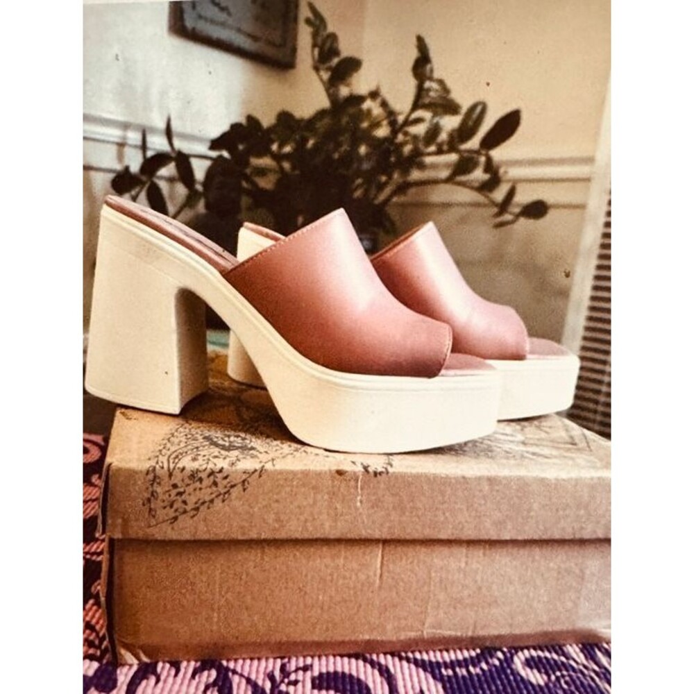 Free People open toe platform heels